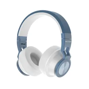 AUDIFONOS BACKDROP INALAMBRICOS DE DIADEMA BLUETOOTH - ALAMBRICOS COLOR BLANCO CON AZUL