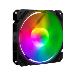 VENTILADOR DE AIRE BALAM RUSH EOLOX BLAZE EX70 / FLUJO DE AIRE 30.71 CFM / SILENCIOSO 221 DB / VELOCIDAD 1200 RPM / PINES 3 MACHO Y HEMBRA / AURA RGB / NEGRO / BR-938044