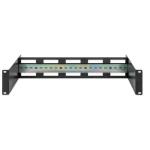 KIT DE CARRIL DIN , INTELLINET, 716345, AJUSTABLE PARA RACK 19, 2U
