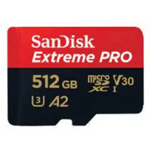 MEMORIA SANDISK MICRO SDXC 512GB EXTREME PRO 200MB/S 4K CLASE 10 A2 V30 C/ADAPTADOR SDSQXCD-512G-GN6MA