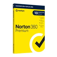 Norton 360 Premium, Total Security, 10 Dispositivos, 1 Año Caja