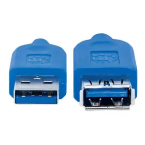 CABLE USB,MANHATTAN,325394, V3.2 EXT. TIPO A  1.0M AZUL, 5GBPS