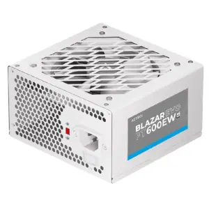 Fuente de Poder Acteck Blazar Evo FT600EW, ATX, 600 W, No Modular, Ventilador 120 Mm, Blanco, Es-05003EW