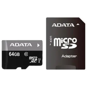 Memoria ADATA Micro Sdhc 64GB Uhs-I Clase 10 C-Adaptador AUSDX64GUICL10-RA1