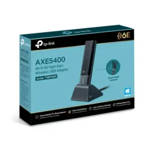 ADAPTADOR USB | TP-LINK | ARCHER TXE70UH | WIFI 6E | TRIBANDA | USB 3.0 | WPA3 | OFDMA Y MU-MIMO