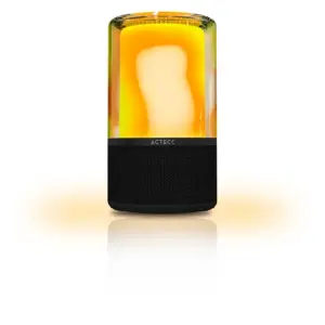 BOCINA ACTECK GLEE PURE AP70 / INALAMBRICA / BLUETOOTH - CONEXION TWS 3.5 MM / SONIDO ESTEREO / 20 W / ILUMINACION LED / SUBWOOFER / NEGRO / AC-936385