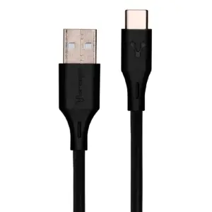 CABLE VORAGO CAB-C01B USB-TIPO C 1 METRO CARGA RAPIDA NEGRO