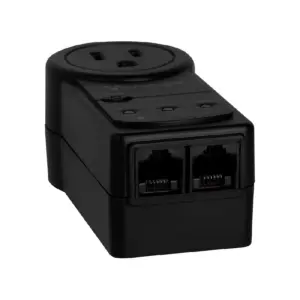 PROTECTOR DE VOLTAJE / VORAGO / AVR-300-WH 1,800W RJ45 PORTATIL NEGRO ELECTRODOMSTICOS