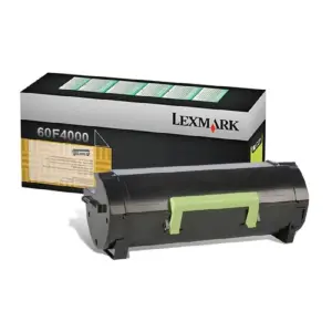 TONER LASER LEXMARK 60F4000 NEGRO, RENDIMIENTO ESTANDAR HASTA 2500 PAGINAS, PARA MODELOS:MX310 MX410. MX510 MX511 MX610 MX611