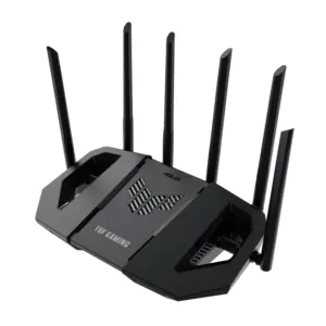Router ASUS Tuf-BE6500, 688-5764MBPS, 2.4 y 5GHz, 1X Wan, 3X LAN, 6X Antenas Ext, WiFi 7, Mu-Mimo, Ofdma, Aimesh, Gaming