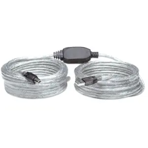 CABLE USB,MANHATTAN,510424, V2.0 A-B 11.0M ACTIVO