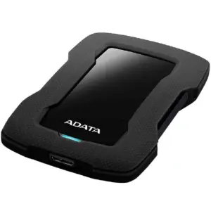 Disco Duro Externo ADATA HD330 2TB Portátil 2.5 USB 3.2 Windows Mac Linux Contragolpes Slim Color Negro AHD330-2TU31-Cbk