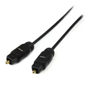 Cable 4.5m Toslink de Audio Digital Óptico Spdif Delgado Negro StarTech.com Mod THINTOS15