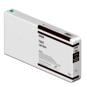CARTUCHO EPSON MODELO T55K ULTRACHROME HD / HDX NEGRO CLARO, PARA PLOTTER P6000/ P7000/ P8000/ P9000 700 ML
