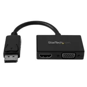 ADAPTADOR DP DE AUDIO/VIDEO PARA VIAJES - CONVERTIDOR DISPLAYPORT A HDMI O VGA COMPATIBLE CON THUNDERBOLT 1920X1200 - STARTECH.COM MOD. DP2HDVGA