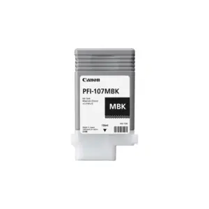 TANQUE DE TINTA CANON PFI-107 MBK NEGRO MATE ,COMPATIBLE PRO-2000,PRO-4000,PR0-6000,PRO-4000S,PRO-6000S,PRO-2100,PRO-4100,PR0-6100,PRO-4100S,PRO-6100S,CAPACIDAD 130 ML