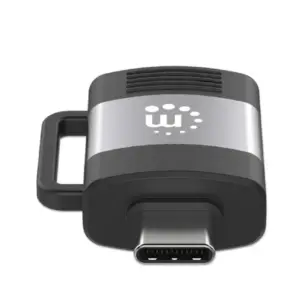 Adaptador Manhattan 356312 USB-C V3.2 GEN1 Cm-Ah 5GBPS 3A Aluminio Gris Espacial-Negro