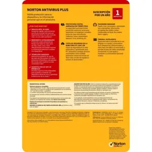 NORTON ANTIVIRUS PLUS 1 DISPOSITIVO 1 AñO (CAJA)