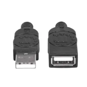 CABLE USB,MANHATTAN,338653, V2.0 EXT. TIPO A 1.8M NEGRO