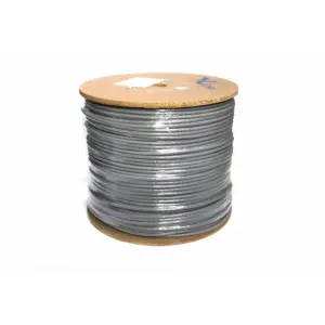 BOBINA DE CABLE CONDUMEX CAT5E UTP BRAVO TWIS CM 100% COBRE 24 AWG 305 MTS COLOR GRIS