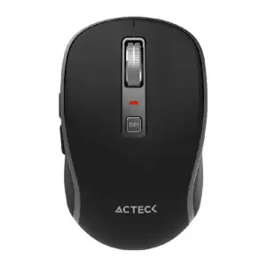 MOUSE ACTECK OPTIMIZE TRIP PRO MI580 / INALAMBRICO / 1600 DPI AJUSTABLE / 6 BOTONES SCROLL / RECARGABLE / DUAL DONGLE USB 2.4 GHZ 2 BLUETOOTH / WIN MAC ANDROID / NEGRO / AC-939591