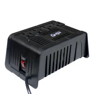REGULADOR DE VOLTAJE GHIA 1000VA / 400W 4 CONTACTOS.