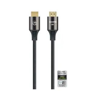 CABLE HDMI.MANHATTAN,355957, 2.1 TEXTIL M-M  3.0M, 8K@60HZ,