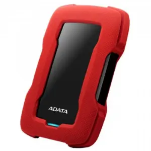 Disco Duro Externo ADATA HD330 2TB Portátil 2.5 USB 3.2 Windows Mac Linux Contragolpes Slim Color Rojo AHD330-2TU31-Crd