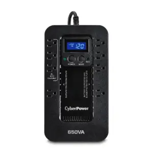 NO BREAK / UPS CYBERPOWER MODO ECO AHORRADOR 650 VA 390 WATTS 3 AÑOS DE GARANTIA EN PILA Y EQUIPO