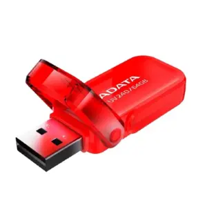MEMORIA ADATA 64GB USB 2.0 UV240 ROJO (AUV240-64G-RRD)