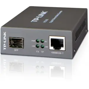 Convertidor de Medios TP-Link MC220L RJ45 1000MBPS a SFP Gigabit 0.55Km Multimodo y 10 Km Monomodo