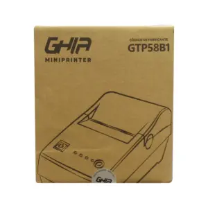 MINIPRINTER TERMICA GHIA GTP58B1 / 58 MM / USB, RJ11 / 80MMS / NEGRA