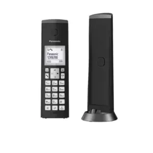 TELEFONO PANASONIC KX-TGK210MEB INALAMBRICO CON IDENTIFICADOR DE LLAMADAS MODO ECO DIRECTORIO TELEFNICO BOTN PARA INTERCOM COLOR NEGRO.