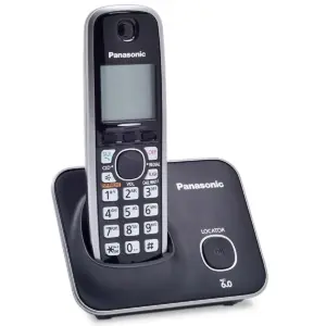 TELEFONO PANASONIC KX-TG4111MEB INALAMBRICO PANTALLA LCD 1.8 COLOR AZUL TECLADO ILUMINADO ALTAVOZ 50 NUMERO EN DIRECTORIO BLOQUEO DE LLAMADAS NO DESEADAS NEGRO