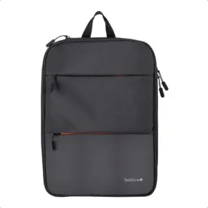 MOCHILA BACKPACK TECH ZONE NEGRA EXPANDIBLE TZLBP14 PARA LAPTOP DE 16