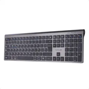 TECLADO TECHZONET ZACTCB01 INALAMBRICO BLUETOOTH 2.0 Y 3.0, RECARGABLE TIPO C