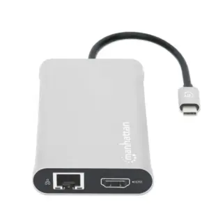 DOCKING USB,MANHATTAN,130660,-C 12 PTOS, HDMIX3, USB-C PD/USB-C/2XUSBV3.2/2XUSBV2.0, RED/SD/MICRO SD