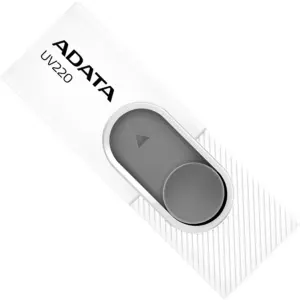 MEMORIA ADATA 32GB USB 2.0 UV220 RETRACTIL BLANCO-GRIS (AUV220-32G-RWHGY)