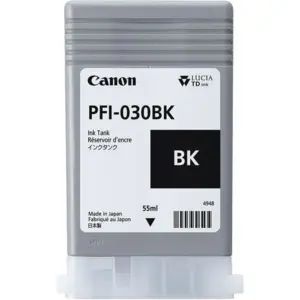 TANQUE DE TINTA CANON PFI-030 BK NEGRO,COMPATIBLE: TA-20,TA-30,CAPACIDAD 55 ML