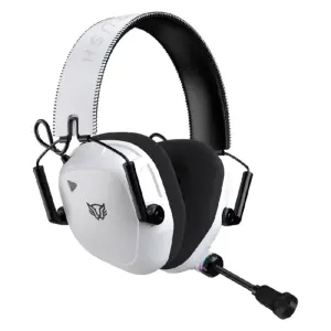 AUDIFONOS GAMER BALAM RUSH PILOT PRO HS808 / DIADEMA INALAMBRICOS / COMPATIBLE PC - CONSOLAS - DISPOSITIVOS MOVILES / SONIDO ENVOLVENTE / RECARGABLE / MICRO FIJO / RGB / BT - USB / BLANCO / BR-938594