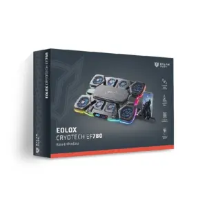 Base Enfriadora Gamer Balam Rush Eolox Cryotech EF780, Laptop 17 pulg, Velocidad Ajustable, 7 Niveles de Altura