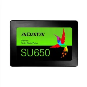UNIDAD DE ESTADO SOLIDO SSD INTERNO ADATA SU650 512GB 2.5 SATA3 LECT. 520 ESCRIT. 450 MBS 7MM PC LAPTOP MINIPC SIN BRACKET 3DNAND ASU650SS-512GT-R