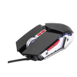 MOUSE,MANHATTAN,179348, OPTICO GAMING 7 BOTONES, NEGRO/PLATA 3200 DPI