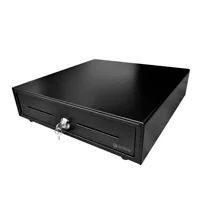 Cajon de Dinero 3NSTAR CD350 Negro Compartimientos 5 Billetes 8 Monedas Ranuras Frontales para Cheques