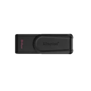 MEMORIA FLASH USB KINGSTON DATA TRAVELER EXODIA S 64GB GEN 1 3.2 TIPO A C/TAPA GIRATORIA NEGRO DTXS/64GB