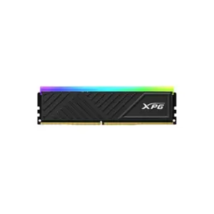 MEMORIA XPG SPECTRIX D35G UDIMM DDR4 8GB PC4-25600 3200MHZ CL16 288PIN 1.35V RGB CON DISIPADOR PC/GAMER COLOR NEGRO AX4U32008G16A-SBKD35G