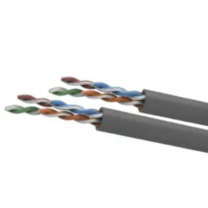 BOBINA DE CABLE WAM CAT5E UTP CCA 24 AWG 305 MTS COLOR GRIS