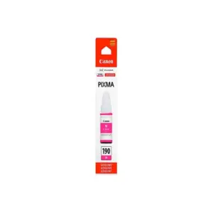BOTELLA DE TINTA CANON GI-190 MAGENTA,RENDIMIENTO 7,000 PAGINAS,COMPATIBLE G1100,G2100,G3100,G4100