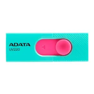 MEMORIA ADATA 32GB USB 2.0 UV220 RETRACTIL AZUL-ROSA (AUV220-32G-RGNPK)