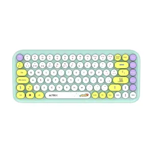 KIT ACTECK CREATOR CHIC K-COLORS MK480 / TECLADO Y MOUSE / INALAMBRICO - MULTIMEDIA / 85 TECLAS / OPTICO / 800 DPI / 4 BOTONES + SCROLL / WIN + MAC / ESPAÑOL / DONGLE USB / TIFFANY / AC-940238